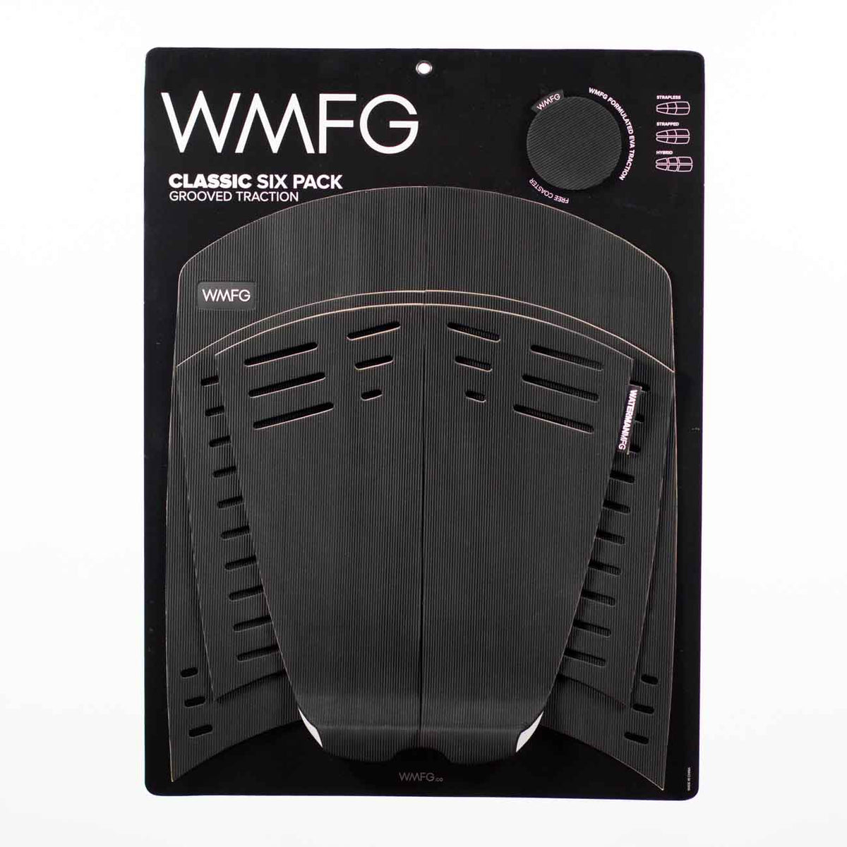 WMFG TRACTION: Classic Six Pack Kiteboard Deck Pad Grooved or Diamond Pattern
