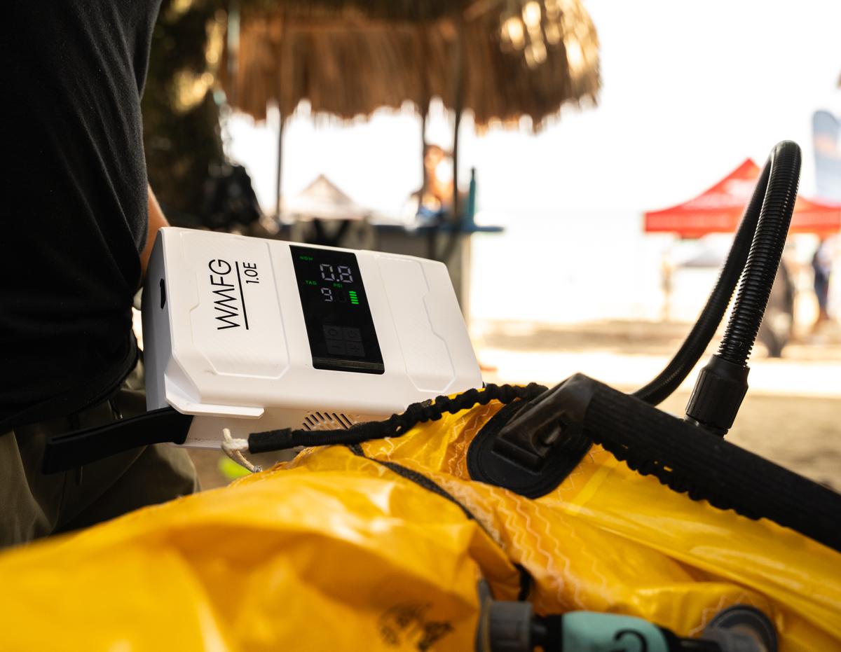 WMFG 1.0E Electric Pump on beach sand